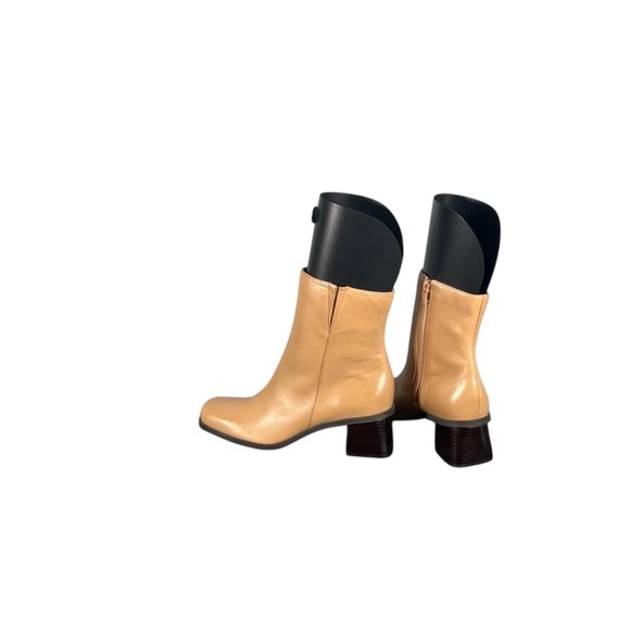 Naturalizer 431N38 Woman Tan Side Zip Square Toe Boot | Size: 7.5M - Picture 6 of 9